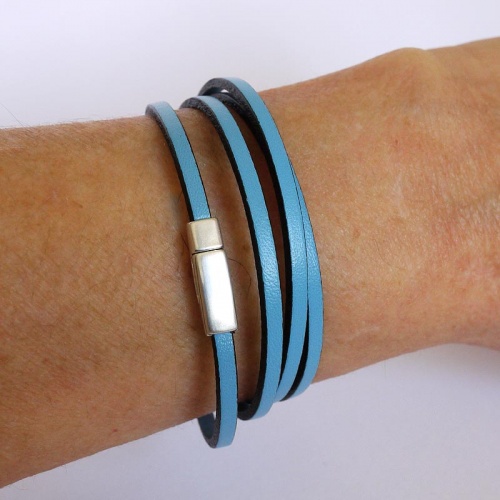 bracelet-cuir-femme-3mm-aimant-bleu-012