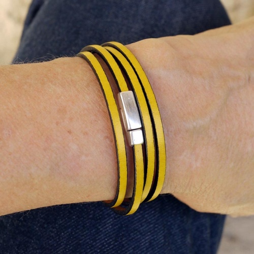 bracelet-cuir-femme-3mm-jaune-011