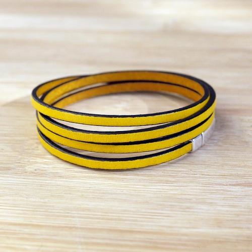 bracelet-cuir-femme-3mm-jaune-013