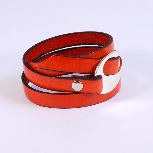 bracelet-cuir-femme-oval-reglable-orange-011