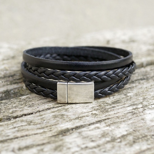 bracelet-cuir-homme-tresse-noir-arthur-01