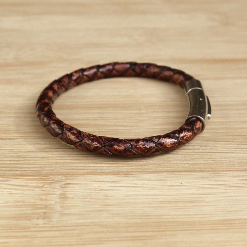 bracelet-cuir-homme-tresse-simple-inox-marron-vintage-011