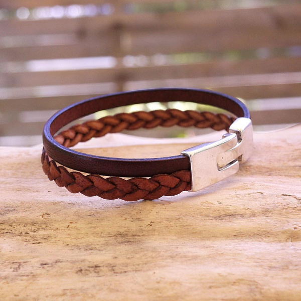 bracelet-cuir-homme-tresse-marron-013