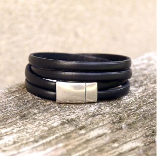 bracelet-cuir-homme-artisanal-2lanires-aimant-noir-010